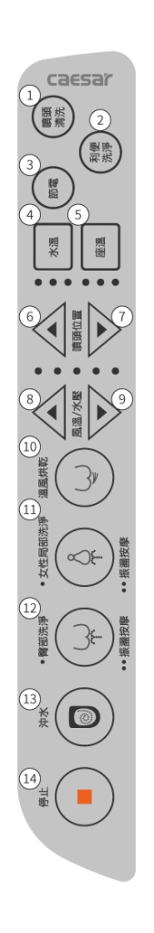 CAESAR 智慧馬桶 CA1381 智慧控制面板